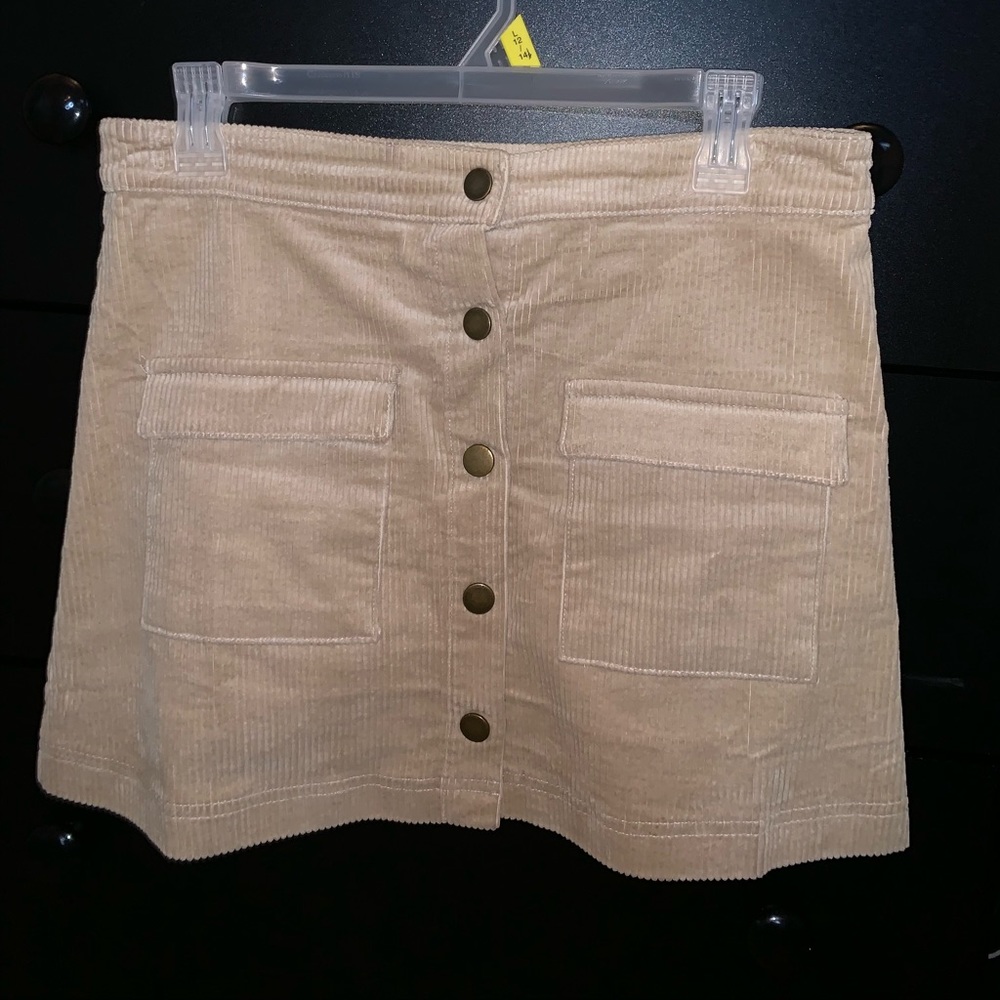 Tan Mini Skirt